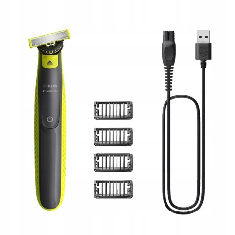 Golarka Philips One Blade 360 Qp2724/17 - 4 Nasadki, Ostrze 360°, 45 Min
