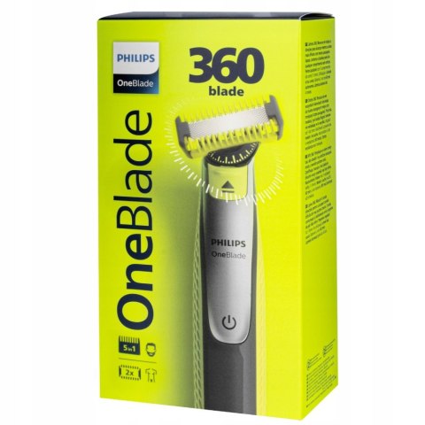 Golarka Trymer Philips Oneblade 360 Qp2834/20 Wodoodporna Na Twarz I Ciało