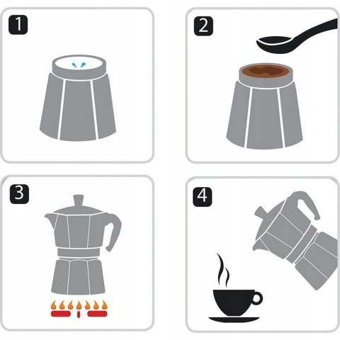 Kawiarka Aluminiowa Karl Hausmann 450Ml Na 9 Filiżanek Espresso Do Kuchenki