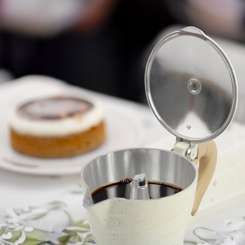 Kawiarka Aluminiowa Moka 3 Filiżanki Włoska Tradycyjna Do Domowego Espresso