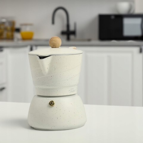Kawiarka Aluminiowa Moka 3 Filiżanki Włoska Tradycyjna Do Domowego Espresso