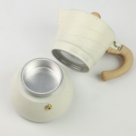 Kawiarka Aluminiowa Moka 3 Filiżanki Włoska Tradycyjna Do Domowego Espresso