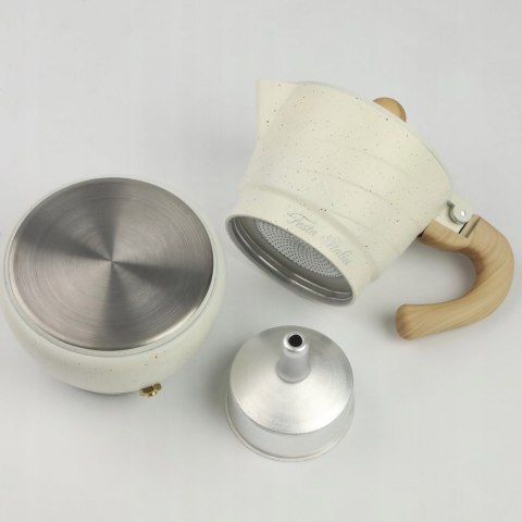 Kawiarka Aluminiowa Moka 3 Filiżanki Włoska Tradycyjna Do Domowego Espresso