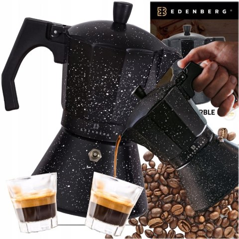 Kawiarka Edenberg Indukcyjna 3-Filiżankowa 150Ml Aluminiowa Do Espresso