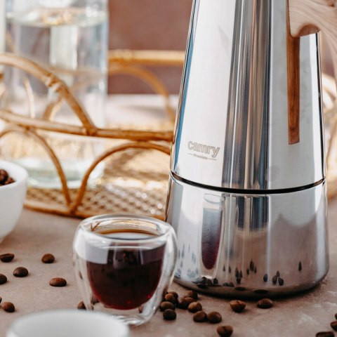 Kawiarka Zaparzacz 450Ml Na Indukcję I Gaz - Stalowa, Szybka, Nie Przecieka