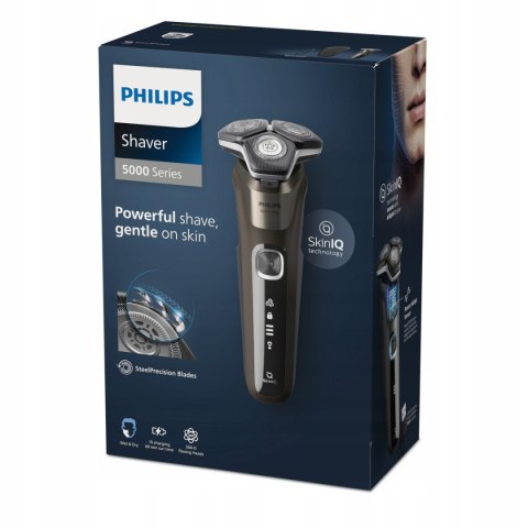 Maszynka Golarka Philips 5000 Wet & Dry, Skiniq, 360° Głowice I Trymer
