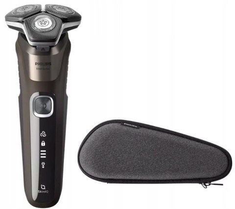 Maszynka Golarka Philips 5000 Wet & Dry, Skiniq, 360° Głowice I Trymer