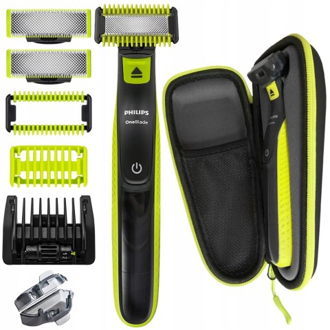 Philips Oneblade Qp2824/30 5W1 - Golarka Twarzy I Ciała, Mokro Sucho, Etui