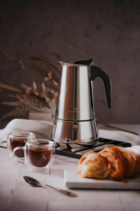Duża Kawiarka Ekspres 450Ml Na 9 Filiżanek - Indukcja, Gaz, Stal Nierdzewna