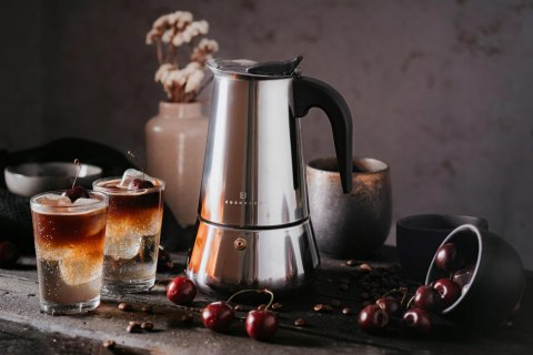 Duża Kawiarka Ekspres 450Ml Na 9 Filiżanek - Indukcja, Gaz, Stal Nierdzewna