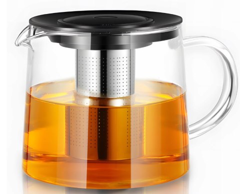 Dzbanek Szklany 1,5L 4Kp Zaparzacz Do Herbaty Szkło Borokrzemowe Ze Stali