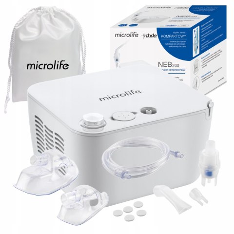 Inhalator Microlife Neb 200 - Tłokowy, Cichy, Wydajny, Rodzinny