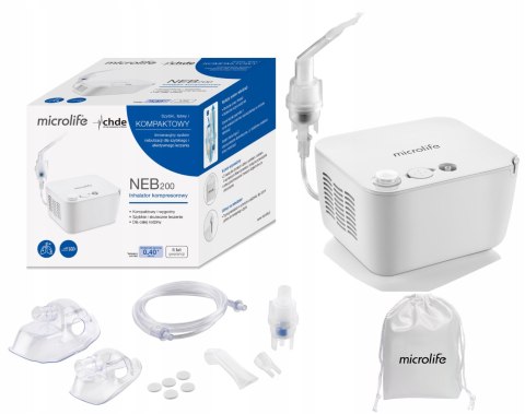 Inhalator Microlife Neb 200 - Tłokowy, Cichy, Wydajny, Rodzinny