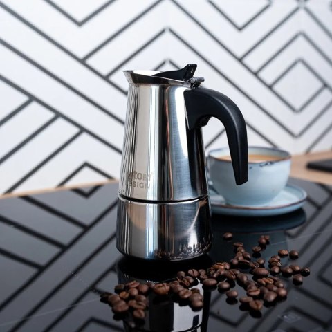 Kawiarka 200 Ml 4 Filiżanki Altom Design - Stal Nierdzewna Do Indukcji/Gazu