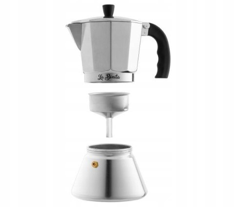 Kawiarka Aluminiowa 300Ml La Bonita Lbk005 Indukcyjna Do 3-6 Filiżanek