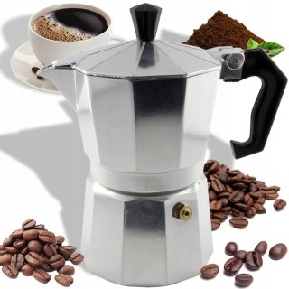 Kawiarka Aluminiowa 600Ml - Ekspres Do Kawy Bezpieczny Na Gaz/Ceramikę