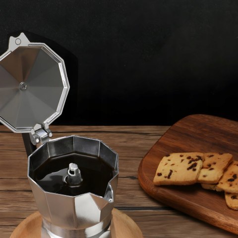 Kawiarka Aluminiowa 600Ml - Ekspres Do Kawy Bezpieczny Na Gaz/Ceramikę