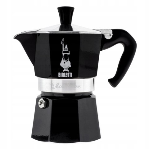 Kawiarka Bialetti Moka Express Black 3 Filiżanki 130 Ml Do Domowej Kawy