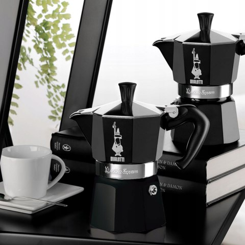 Kawiarka Bialetti Moka Express Black 3 Filiżanki 130 Ml Do Domowej Kawy