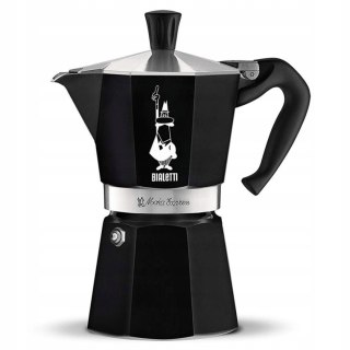 Kawiarka Bialetti Moka Express Black 6 Filiżanek, Włoska, Łatwa Czyszczenie