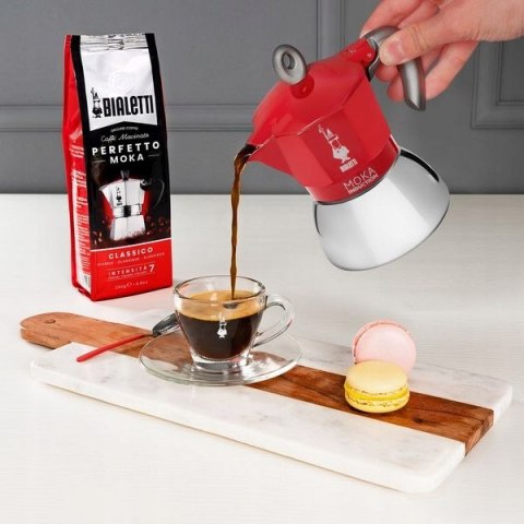 Kawiarka Bialetti Moka Induction 4 Filiżanki Na Indukcję Czerwona 150 Ml