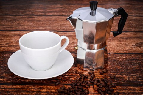 Kawiarka Ciśnieniowa Aluminiowa Perkolator 3 Filiżanki Z Uchwytem I Zaworem