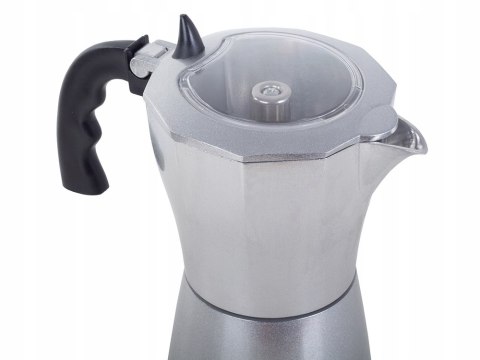 Kawiarka Elektryczna 6 Filiżanek 300Ml 480W Aluminium Z Okienkiem Z Rączką