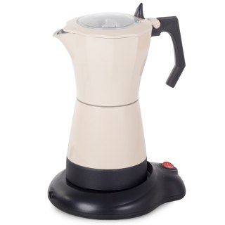 Kawiarka Elektryczna 6 Filiżanek 300Ml Aluminiowa 480W Zaparzacz Do Kawy
