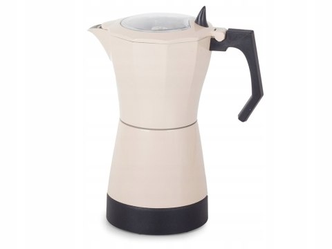 Kawiarka Elektryczna 6 Filiżanek 300Ml Aluminiowa 480W Zaparzacz Do Kawy
