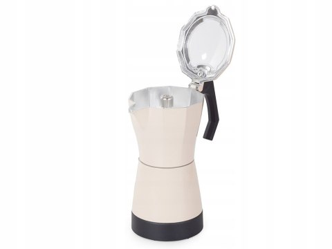 Kawiarka Elektryczna 6 Filiżanek 300Ml Aluminiowa 480W Zaparzacz Do Kawy