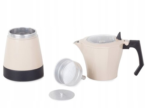 Kawiarka Elektryczna 6 Filiżanek 300Ml Aluminiowa 480W Zaparzacz Do Kawy