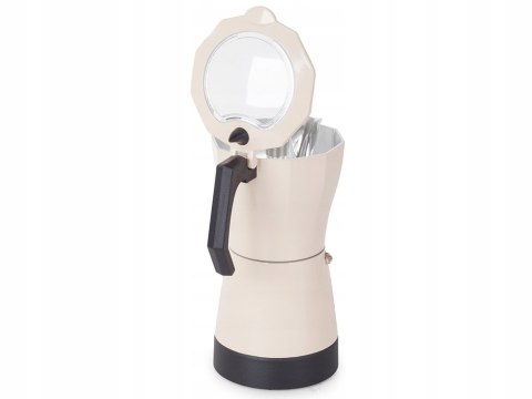 Kawiarka Elektryczna 6 Filiżanek 300Ml Aluminiowa 480W Zaparzacz Do Kawy