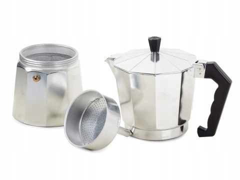 Kawiarka Espresso 6 Filiżanek 300Ml Aluminiowa Do Kuchenek Gaz+Elektro