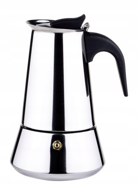 Kawiarka Espresso 9 Filiżanek 450Ml Ze Stali Nierdzewnej Na Indukcję I Gaz