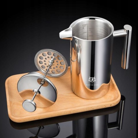 Kawiarka French Press 1000 Ml Stal 304 Tłok Izolacja Termiczna Satynowa