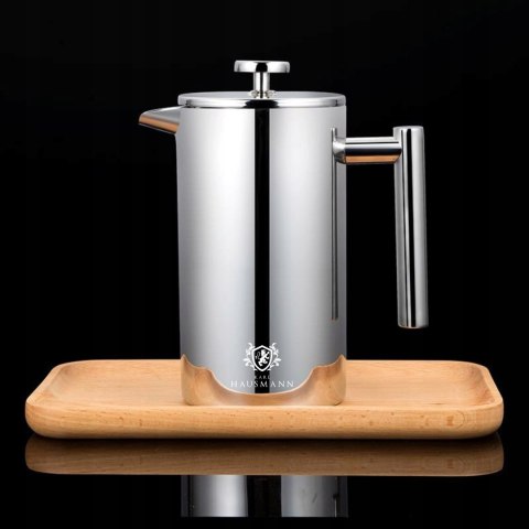 Kawiarka French Press 1000 Ml Stal 304 Tłok Izolacja Termiczna Satynowa