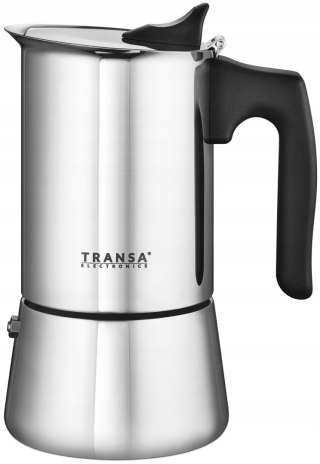 Kawiarka Stal Nierdzewna 6 Filiżanek 300Ml Z Zaworem Bezpieczeństwa Extra