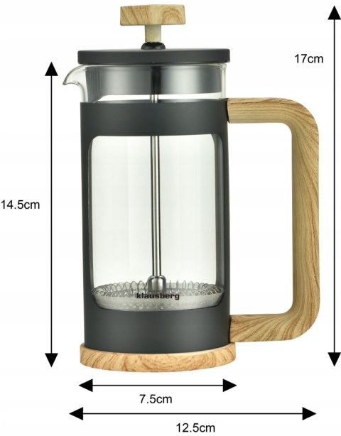 Kawiarka Stalowa 18/10 4 Filiżanki 200 Ml Indukcyjna Maestro Mr-1660-4