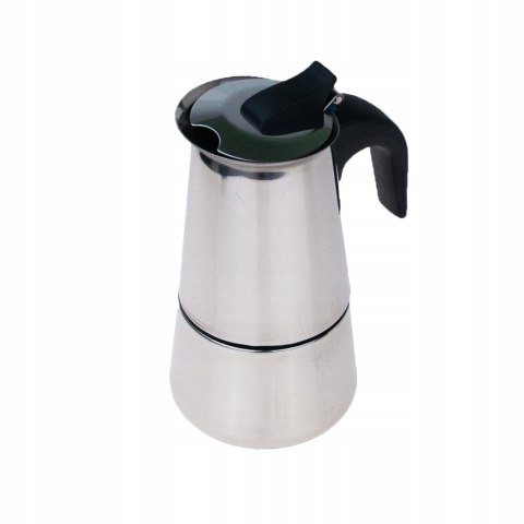 Kawiarka Stalowa 2 Filiżanki 100Ml Espresso - Bezpieczna, Elegancka, 18/10