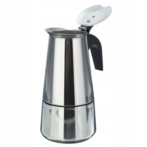 Kawiarka Stalowa 2 Filiżanki 100Ml Espresso - Bezpieczna, Elegancka, 18/10