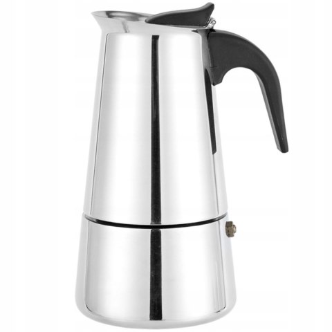Kawiarka Stalowa 300Ml Na 6 Espresso - Do Kuchenek Gazowych, Indukcyjnych