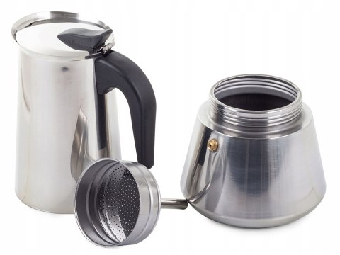Kawiarka Stalowa 600Ml 12 Filiżanek Do Kawy Espresso Na Gaz I Indukcje