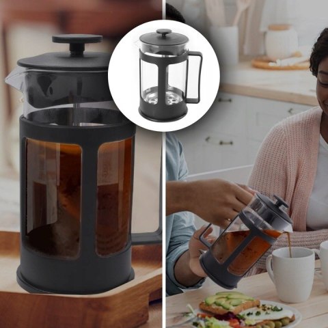Profesjonalny Zaparzacz French Press 1L Szklany - Ekspres Do Kawy I Herbaty