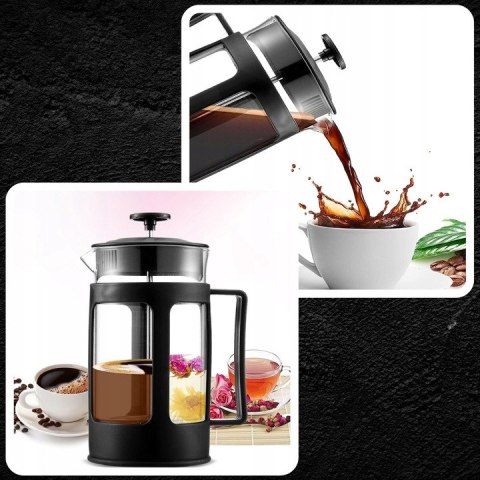 Profesjonalny Zaparzacz French Press 1L Szklany - Ekspres Do Kawy I Herbaty