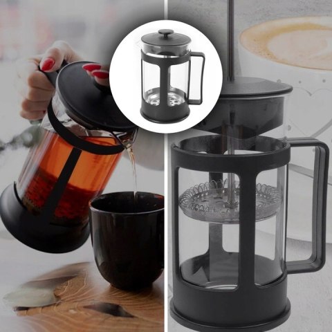 Profesjonalny Zaparzacz French Press 1L Szklany - Ekspres Do Kawy I Herbaty