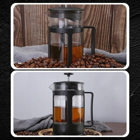 Profesjonalny Zaparzacz French Press 1L Szklany - Ekspres Do Kawy I Herbaty