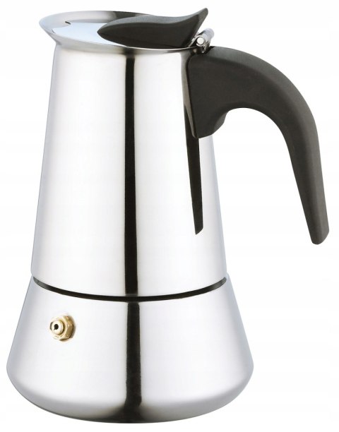Stalowa Kawiarka Espresso 300Ml 6 Filizanek Do Kuchni Gaz, Elektro Indukcja