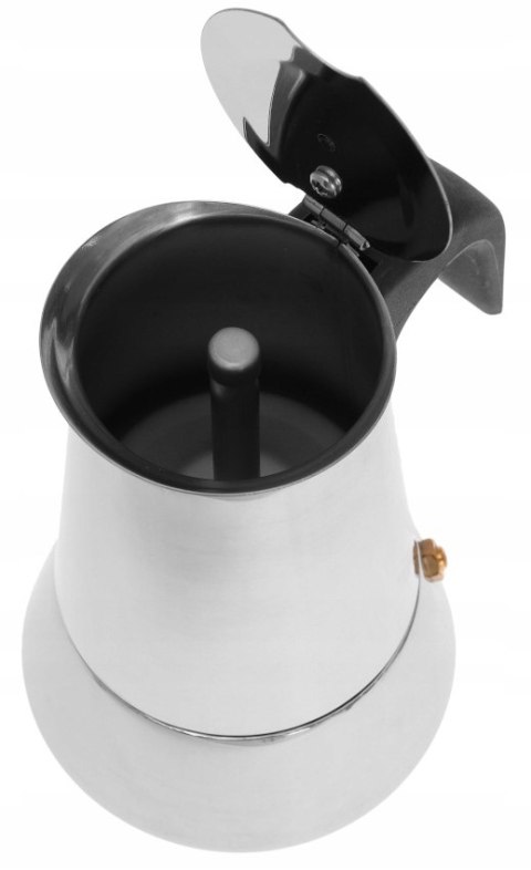 Stalowa Kawiarka Espresso 300Ml 6 Filizanek Do Kuchni Gaz, Elektro Indukcja