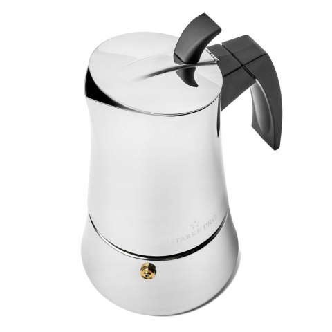 Starke Robusta Kawiarka Stalowa 300 Ml Na Indukcję 6 Filiżanek Espresso