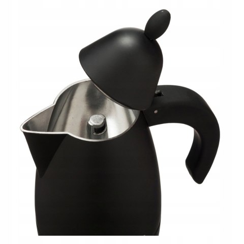 Włoska Kawiarka Konighoffer 6 Filiżane Kafeterka Espresso Prestigio Black